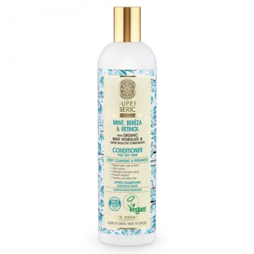 Natura Siberica mélytisztító frissítő hajkondicionáló Zsíros hajra hajra, 400 ml