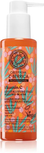 Natura Siberica Oblepikha C-Berrica Revitalizáló hámlasztó arcmaszk C-vitaminnal, 145 ml