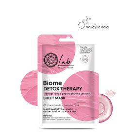  Natura Siberica Lab Biome Detox Therapy fátyolmaszk Niacinamid + Szalicilsav, 25 g