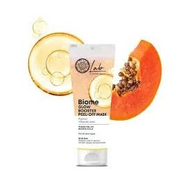   Natura Siberica Lab Biome ragyogásfokozó lehúzható arcmaszk Papain + Glikolsav, 75 ml