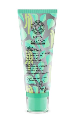 Bereza Siberica sarki fehér nyír helyreállító és nyugtató arcmaszk, 100 ml