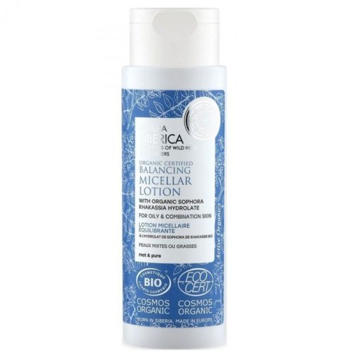 Natura Siberica kiegyensúlyozó micellás bio bőrápoló zsíros és vegyes bőrre, 150 ml