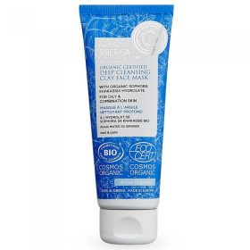   Natura Siberica mélytisztító agyagos bio arcmaszk zsíros és vegyes bőrre, 75 ml