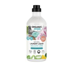   Organic People öko mosógél fehér ruhákhoz bio vízililiommal és japán rizzsel, 1 l