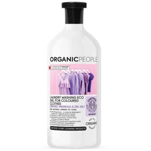 Organic People öko mosógél színes ruhákhoz bio magnóliával és tengeri sóval, 1 l