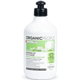   Organic People öko mosogatószer bio zöld lime-mal és mentával, 500 ml