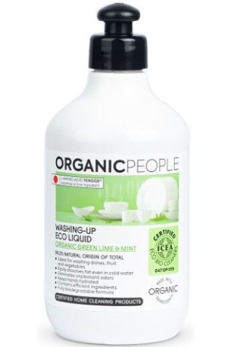 Organic People öko mosogatószer bio zöld lime-mal és mentával, 500 ml