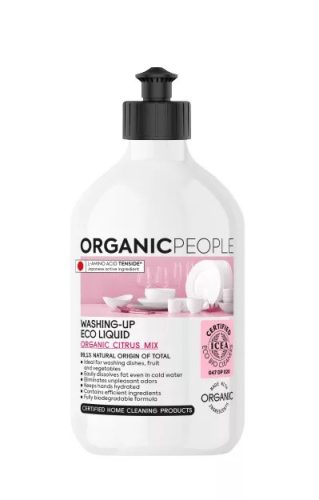 Organic People öko mosogatószer bio citruskeverékkel, 500 ml