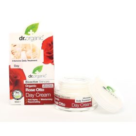   Dr Organic nappali arckrém bio damaszkuszi rózsával, 50 ml