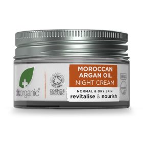   Dr Organic éjszakai arcápoló krém marokkói bio argánolajjal, 50 ml