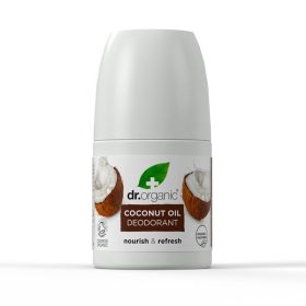   Dr Organic Alumíniummentes golyós dezodor bio szűz kókuszolajjal, 50 ml