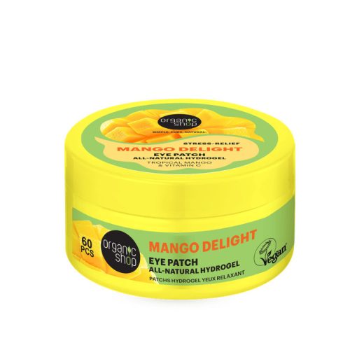 Organic Shop természetes hidrogél szemmaszk trópusi mangóval és C-vitaminnal, 60 db