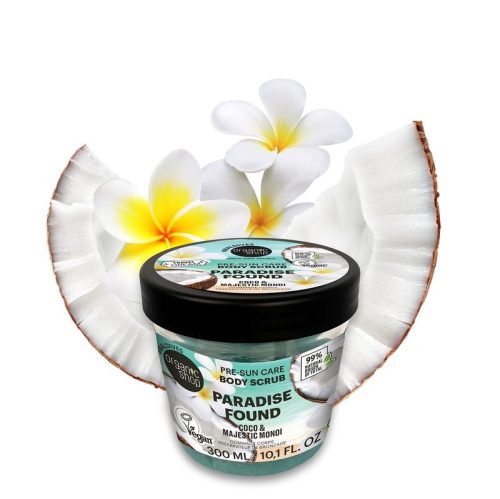 Organic Shop Paradise found! bőrápoló testradír kókusszal és monoival, 300 ml