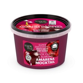   Organic Shop "Amarena Mocktail" bőrkisimító testradír meggyel és mandulával, 250 ml