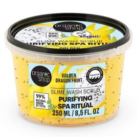   Organic Shop „Purifying Spa Ritual” Slime tusolóradír sárkánygyümölccsel, 250 ml