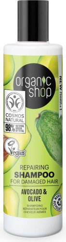 Organic Shop regeneráló sampon avokádóval és olívával, 280 ml