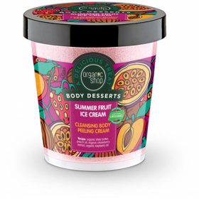   Organic Shop tisztító testpeeling nyári gyümölcsös jégkrém, 450 ml