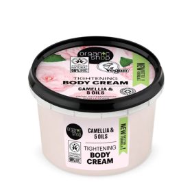   Organic Shop feszesítő testápoló krém kaméliával és 5 olajjal, 250 ml