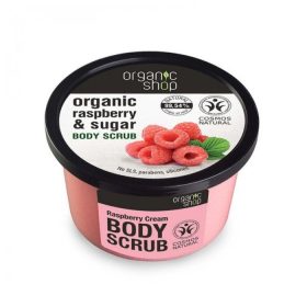   Organic Shop Renewing testradír málnával és cukorral, 250 ml