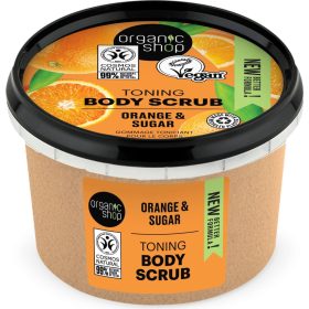   Organic Shop tonizáló testradír naranccsal és cukorral, 250 ml