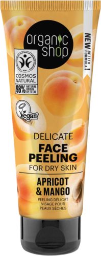 Organic Shop Delicate arcpeeling sárgabarackkal és tejsavval, 75 ml