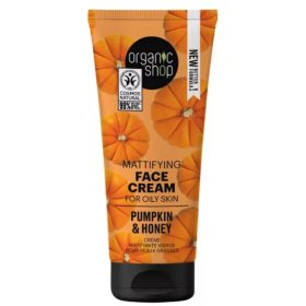   Organic Shop mattító arckrém tökmagolajjal és mézzel, 50 ml