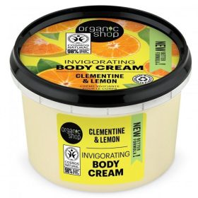   Organic Shop élénkítő testápoló krém mandarinnal és citrommal, 250 ml