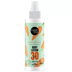   Organic Shop fényvédő testápoló sárgarépával SPF30, 150 ml