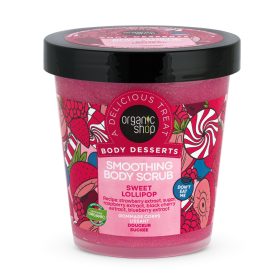   Organic Shop Sweet Lollipop bőrkisimító testradír édes cukorka, 450 ml