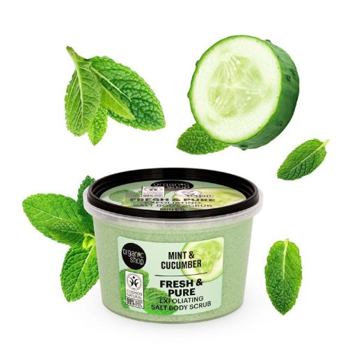 Organic Shop hámlasztó testradír mentával és uborkával, 250 ml