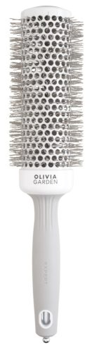 Olivia Garden Expert Blowout Shine White ezüst körkefe 45