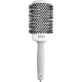 Olivia Garden Expert Blowout Shine White ezüst körkefe 55