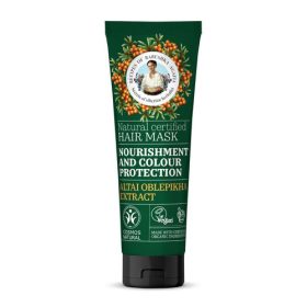   Babushka Agafia tápláló és színvédő hajmaszk altajihomoktövis-kivonattal, 200 ml
