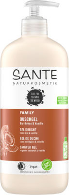 Sante Family tusfürdő bio kókusszal és vaníliával, 500 ml