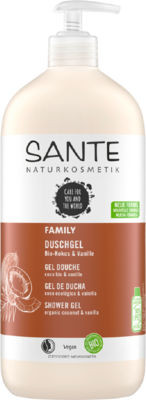 Sante Family tusfürdő bio kókusszal és vaníliával, 950 ml