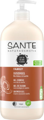Sante Family tusfürdő bio kókusszal és vaníliával, 950  ml