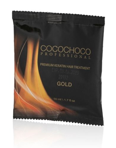 Cocochoco Gold Keratin hajegyenesítő, 50 ml