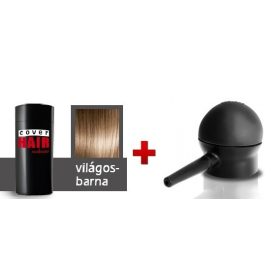   Cover Hair Volume hajdúsító, 30 g, világos barna + szórófej