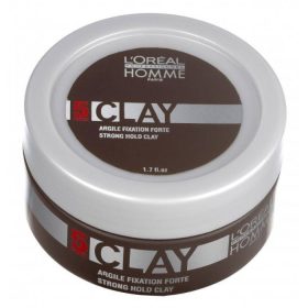   Loreal Homme Clay extra erős tartású wax matt hatással, 50 ml