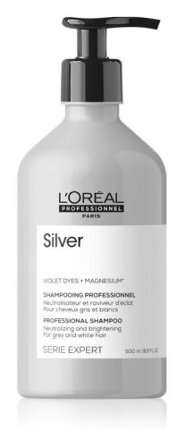 Loreal Seriel Expert Magnesium Silver sampon az ősz és szőke haj hamvasítására, 500 ml