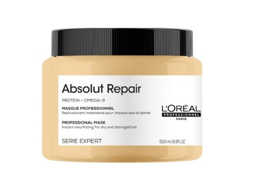 Loreal Serie Expert Absolut Repair Gold Quinoa Protein hajpakolás, 500 ml