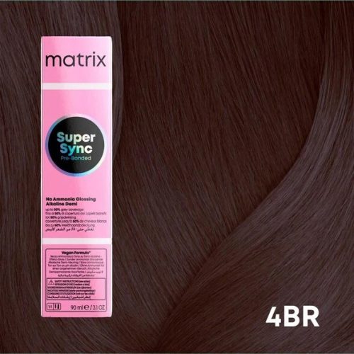 Matrix Super Sync Pre-Bonded ammóniamentes hajszínező 4BR