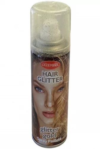 Hair Power arany csillám spray, 125 ml