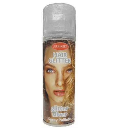 Hair Power ezüst csillám hajlakk, 125 ml
