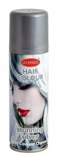 Hair Power színes hajlakk ezüst, 125 ml