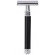 Edwin Jagger Closed Comb Long Safety Razor Ebony/Chrome - DEL86