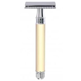   Edwin Jagger Closed Comb Long Safety Razor Ivory/Chrome - DEL87