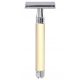 Edwin Jagger Closed Comb Long Safety Razor Ivory/Chrome - DEL87