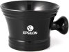 Epsilon Ceramic Shaving Bowl With Handle (Black)