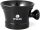 Epsilon Ceramic Shaving Bowl With Handle (Black)